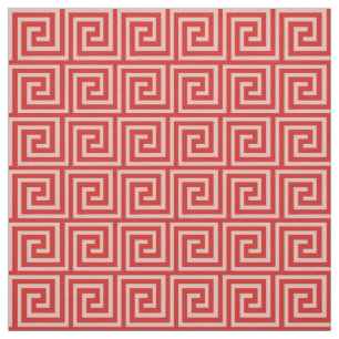 Tela Llave griega, sombras del rosa coralino