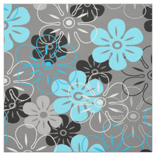 Tela Lluvia de flores en Hawaii Floral retro