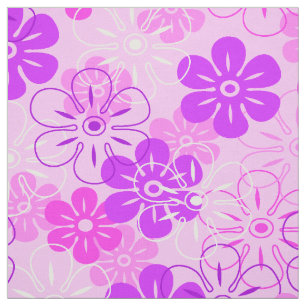 Tela Lluvia de flores en Hawaii Floral retro