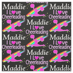 TELA LLUVIA ROSA AMO EL TEJIDO PERSONALIZADO CHEERLEADI