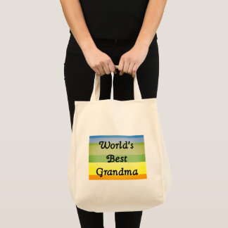 Tela Lo mejor del mundo. Bolso de tote de la abuela