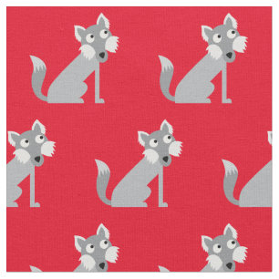 Tela Lobos de Lobo Cute Kid Baby Nursery Red