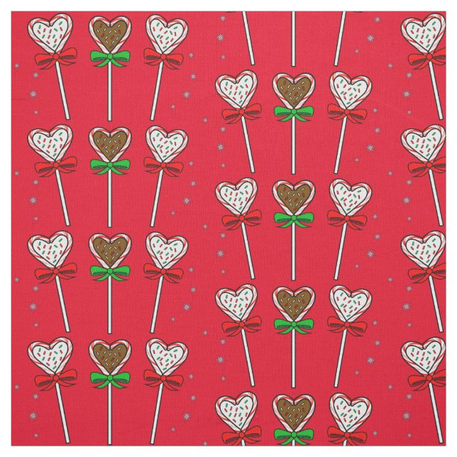Tela Lollipops del chocolate del navidad con los arcos (Retal)