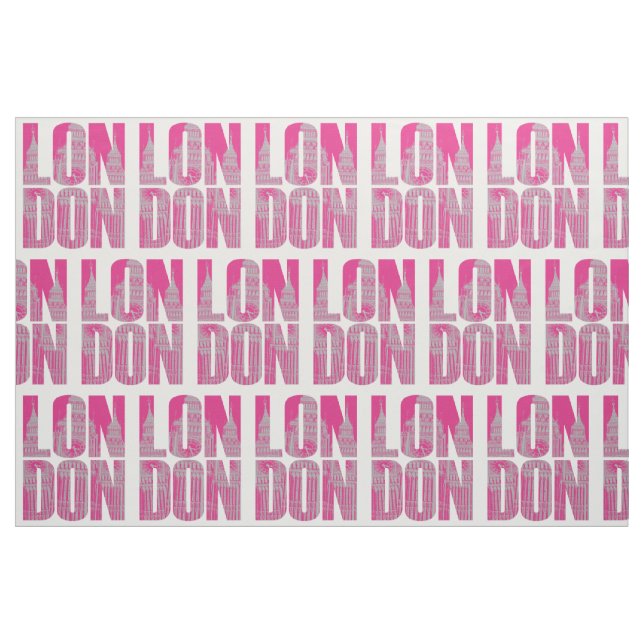Tela Londres Rosa ("Cuarto gordo" (fat quarter))