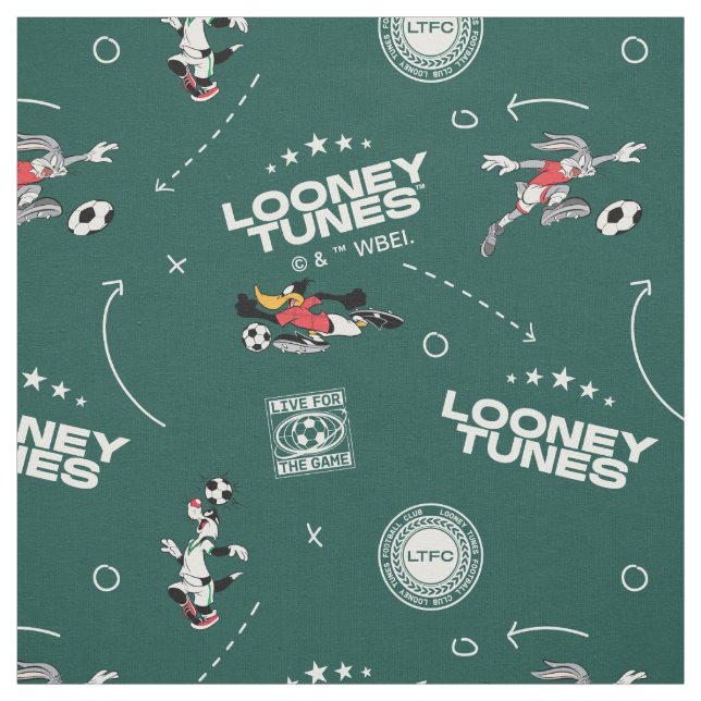 Tela LOONEY TUNES™ Soccer Playbook Pattern (Retal)