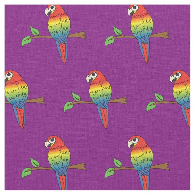 Tela Loros Guacamayos Arcoíris Pájaros Lindos (De cerca)