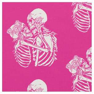 Tela los amantes del boho gótico skeleton valentines sk
