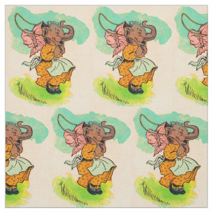 Tela los años 30 vistieron el elefante que jugaba la