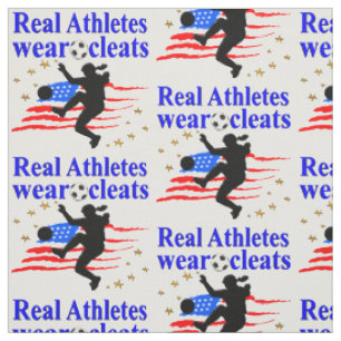 TELA LOS ATLETAS REALES LLEVAN CLEATES DISEÑO DE FÚTBOL