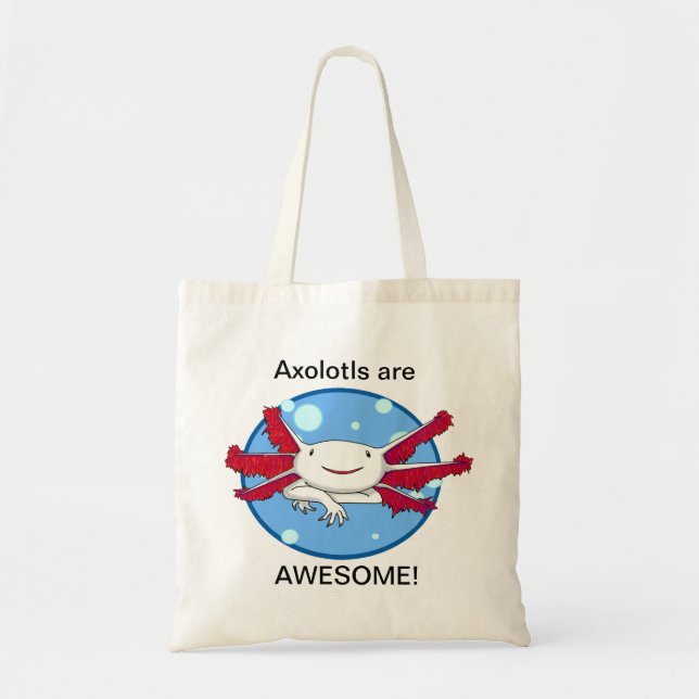 Tela Los Axolotls son bolso de burbujas (blanco) (Frente)