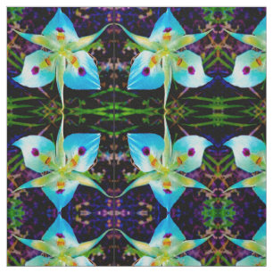 Tela Los bailarines de la flor de lis azul