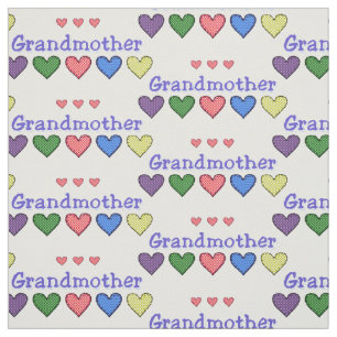 Tela Los corazones de la abuela Gingham