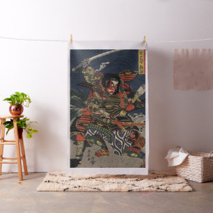 Tela Los guerreros Tadanori y Noritsune del samurai