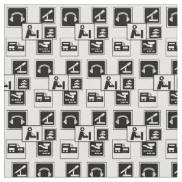 Tela Los iconos del equipo de radio-aficionado tejaron