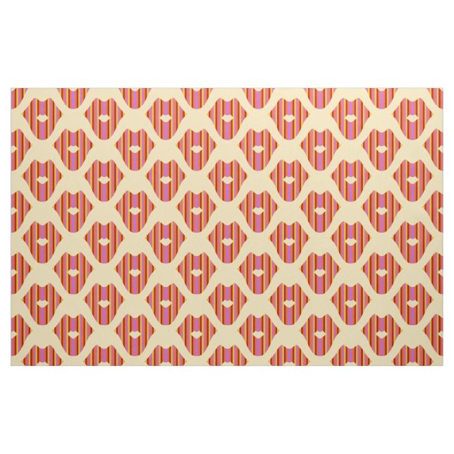Tela Los labios de Boheme en amarillo ("Cuarto gordo" (fat quarter))