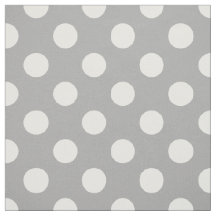 Los puntos de polka blanco sobre gris