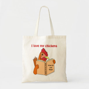 Tela Los regalos del pollo I aman mi bolso de