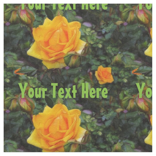 Tela Los rosas amarillos - personalice (De cerca)