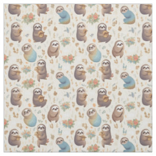 Tela "Los sueños del día perezoso": Whimsy Sloth