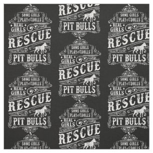 Tela Los verdaderos Chicas rescatan a los Pitbulls