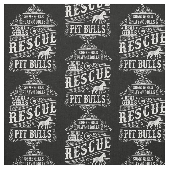 Tela Los verdaderos Chicas rescatan a los Pitbulls (Retal)