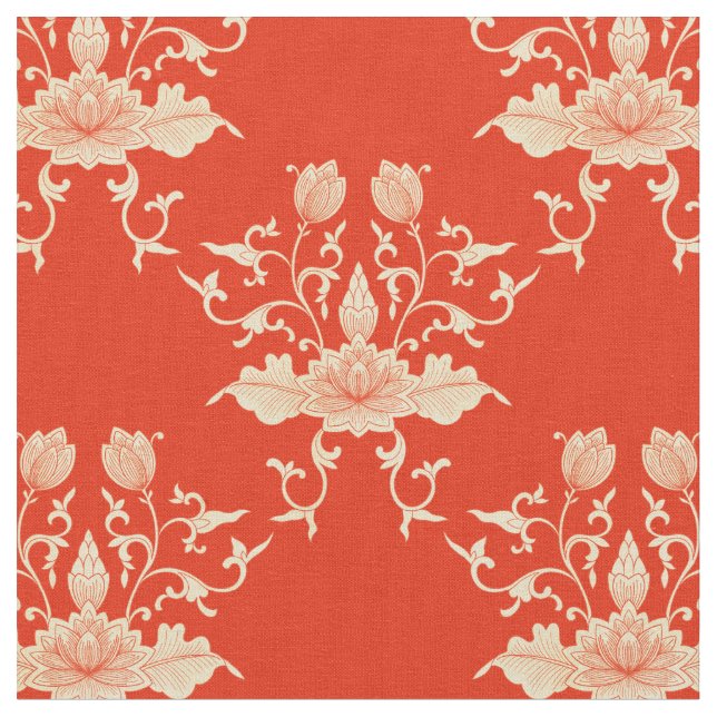 Tela Lote | Estilo floral Chinoiserie (De cerca)