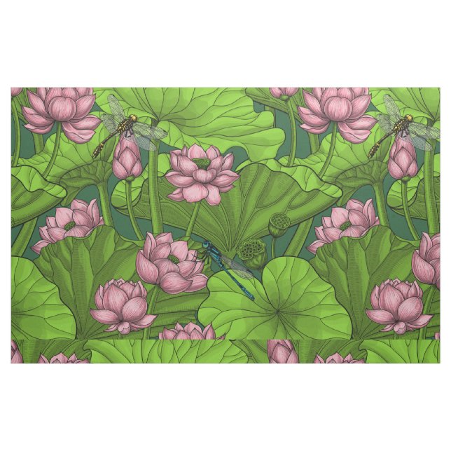 Tela Loto jardín ("Cuarto gordo" (fat quarter))