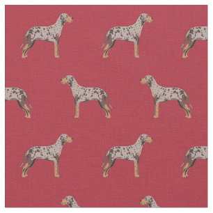 Tela louisiana catahoula perro leopardo rojo