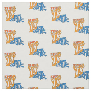 Tela Louisiana Nickname Word Art Pattern