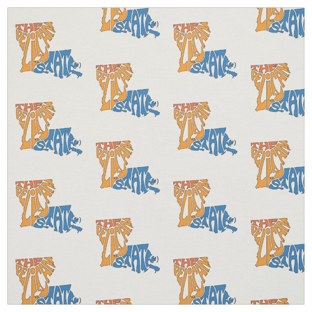 Tela Louisiana Nickname Word Art Pattern (Retal)