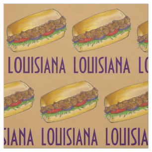 Tela Louisiana Shrimp Po'Boy Sandwich de Nueva Orleans