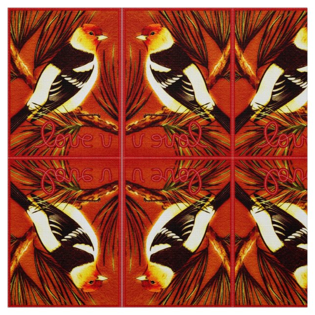 Tela Love U Tanager Fabric (Retal)