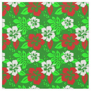 Tela luau navidades hawaiano hibiscus floral tropical