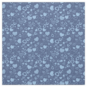 Tela Lujo Moderno Elegante Amor Corazón Azul