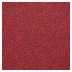 Tela Lujo Moderno Elegante Amor Corazón Rojo