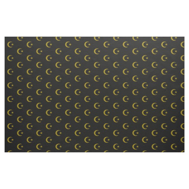 Tela Luna creciente y algodón peinado estrella (56" ("Cuarto gordo" (fat quarter))