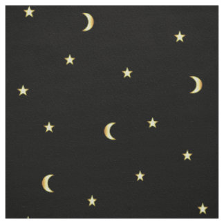 Tela Luna y estrellas del oro