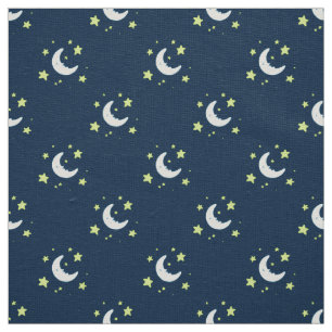 Tela Luna y estrellas Impresión textil original en la