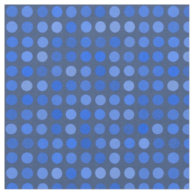 Tela Lunares azules (De cerca)