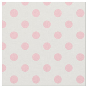 Tela Lunares grandes - rosa en blanco