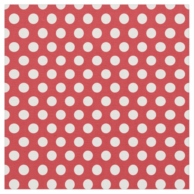Tela Lunares Rojos (De cerca)