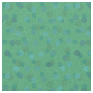 Tela Lunares verdes y azules