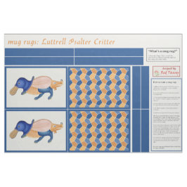 Tela Luttrell Psalter Critter DIY Mug Rugs