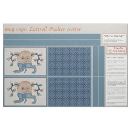 Tela Luttrell Psalter Critter DIY Mug Rugs