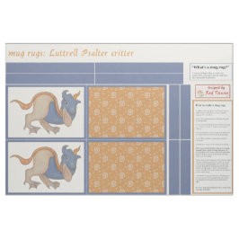 Tela Luttrell Psalter Critter DIY Mug Rugs