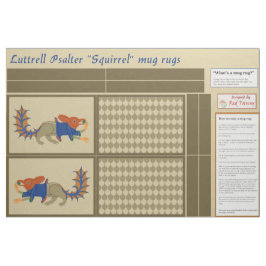Tela Luttrell Psalter "Squirrel" DIY Mug Rugs