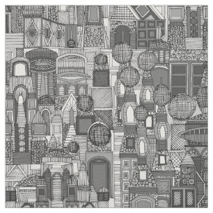 Tela luz de sol de la ciudad espacial roja