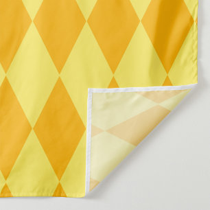 Tela Luz y oscuro rombo de arlequín de cuadros amarillo