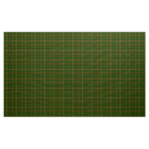Tela MacKinnon Tartán Green, and Brown Plaid Fabric