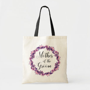 Tela Madre del novio. Bolso de boda rosa y púrpura